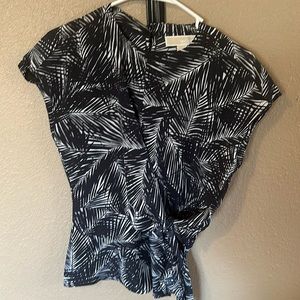 Michael Kors Palm Side Tie Top
